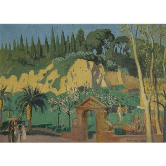 VUE DE LA VILLA BALESTRA by Maurice Denis, 1928