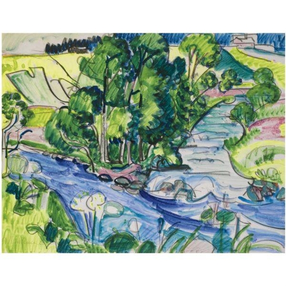 WILDBODEN MIT KIRCHNERS HAUS (KIRCHNER'S HOUSE IN THE FOREST)