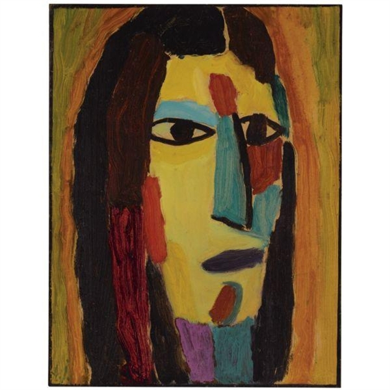 MYSTISCHER KOPF: JOHANNES DER TÄUFER (MYSTICAL HEAD: JOHN THE BAPTIST) by Alexej von Jawlensky, 1917