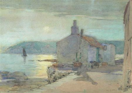 SUNSET AT PITTENWEEM BAY, FIFE by Robert Eadie