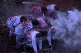 Artists probe atrocities, the atmosphere, and yarn
