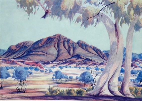 Central Australia Landscape by Reuben Pareroultja