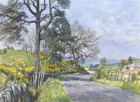 BY THE ROADSIDE, ANGUS by James McIntosh Patrick‏