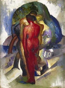 FIGURES IN WOODLAND - William McCance