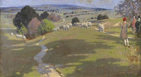 George Henry | SPRINGTIME ON THE SOUTH DOWNS | MutualArt