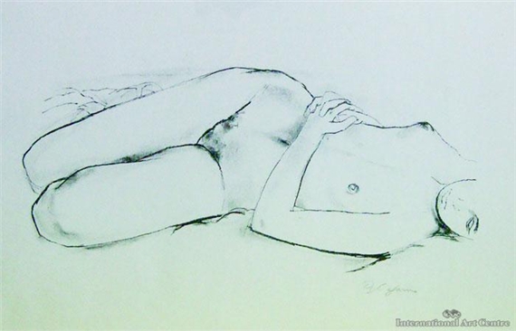 Nude Study by Roy Dalgarno