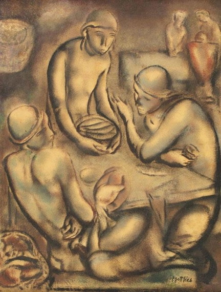 Around the Table by Leopold Gottlieb