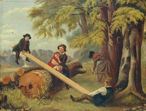 Children Playing by Thomas Flintoff