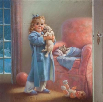 Puppies and Kittens - Mabel Rollins Harris