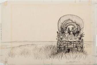 3 Works: Little House on the Prairie, original cover art - Garth Williams