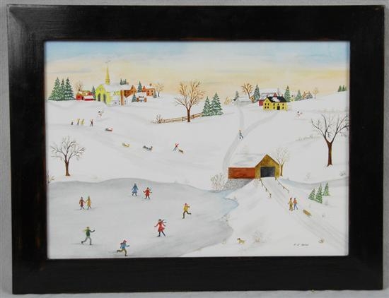 JOYS OF WINTER by Evelyn S. Dubiel, Circa 2008