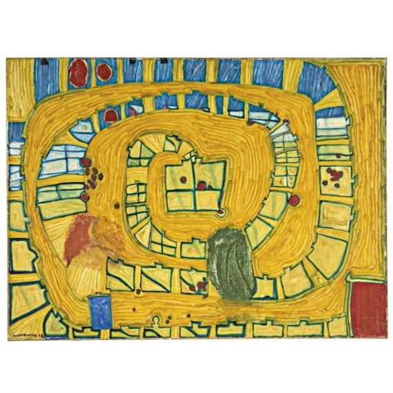 The Lion of Venice by Friedensreich Hundertwasser, 1962