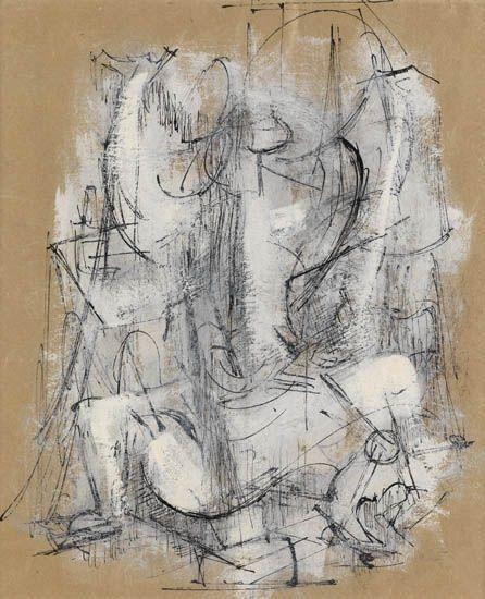 Untitled (Abstracted Figure) by Charles Alston, 1957