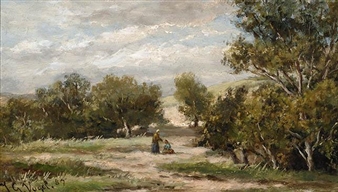 Figures in a dune landscape - Johannes Vogl