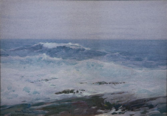 Raging Sea from Rocky Coast by Sears Gallagher