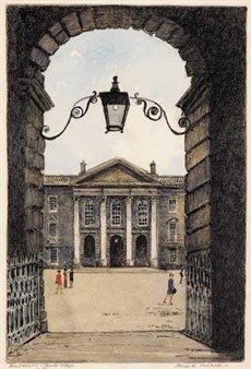 FRONT SQUARE, TRINITY COLLEGE, DUBLIN - Flora H. Mitchell