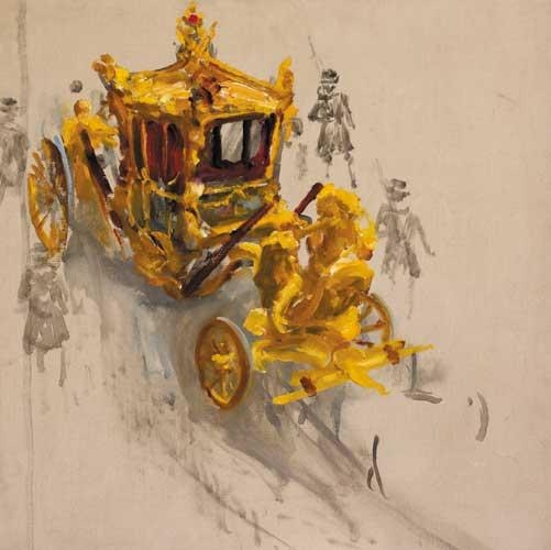 THE CORONATION COACH by John Lavery, 1937