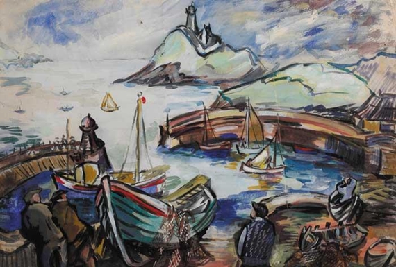 BALLYCOTTON HARBOUR, COUNTY CORK by Sylvia Cooke-Collis