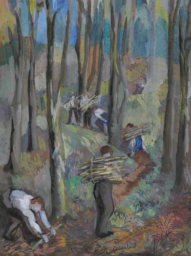 STICK GATHERING by Sylvia Cooke-Collis