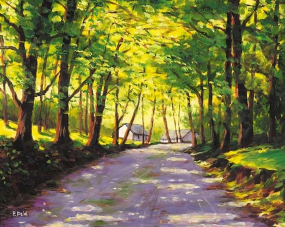 SUMMER SHADOWS, LEENANE, COUNTY GALWAY by Frank Feld