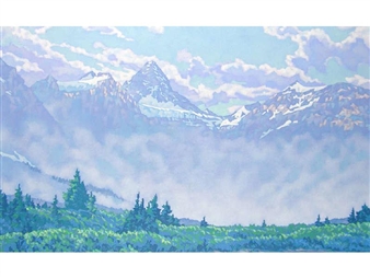 MORNING MIST-MOUNT ASSINIBOINE - Deborah Lougheed Sinclair