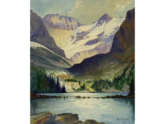Artwork by Roland Gissing, UNTITLED (LAKE O'HARA), Made of Watercolour on paper