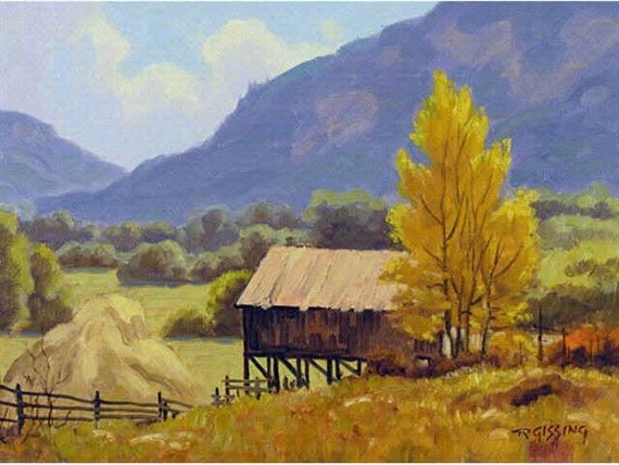 THE HAYBARN by Roland Gissing, 1961