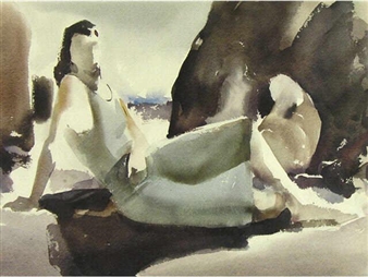 UNTITLED (WOMAN ON BEACH) - Frank Palmer