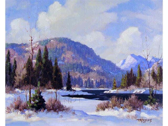 WINTER IN THE FOOTHILLS by Roland Gissing