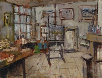 Studio of the artist - Johannes Gerardus den Hengst