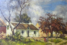 Marthinus Le Grange Oil on Canvas Board Painting South African Artist -  Ruby Lane