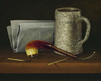 Still Life with Pipe - Thomas Hope