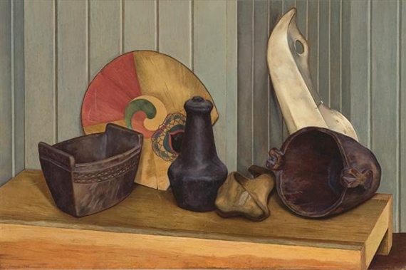 ''Indian Textures'' by Luigi Lucioni, 1933