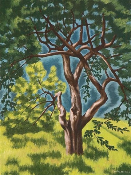 Old Tree by Louis Lozowick, circa 1935