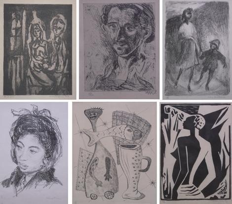 20 PRINTS by Michaelis School of Fine Art, 1951-1953