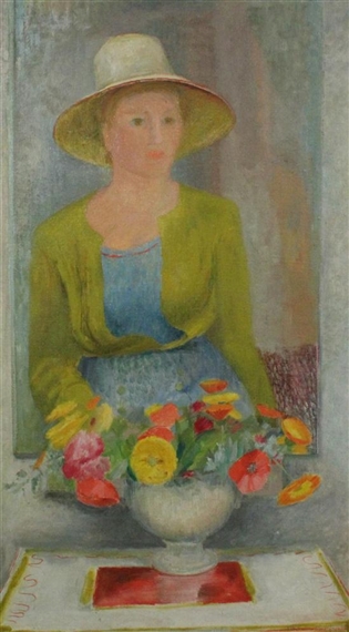 The Flowers with Figure by Edna Ginesi