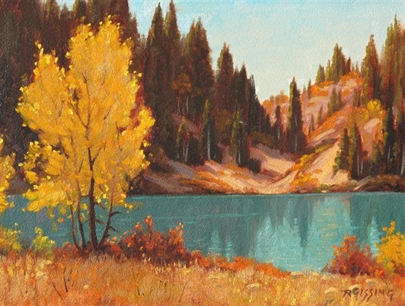 AUTUMN ON GHOST LAKE by Roland Gissing, 1962