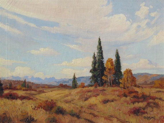 AUTUMN IN THE FOOTHILLS by Roland Gissing