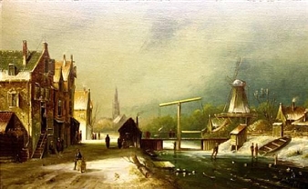 Winter scene - Jacobus Ryckaert