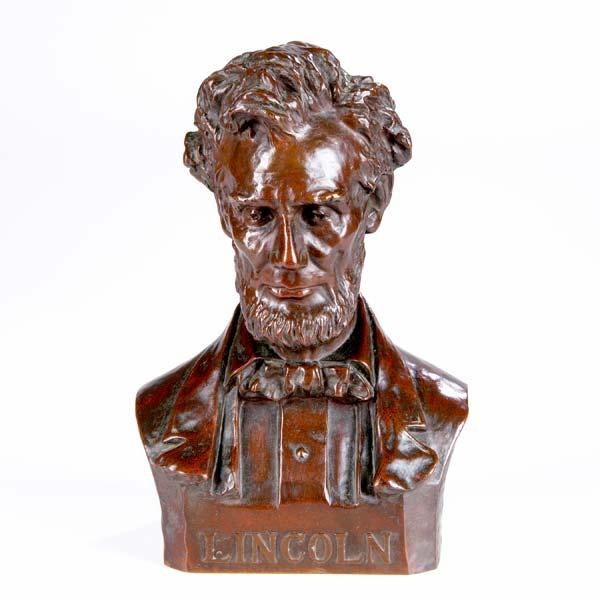 Artwork by Caspar Buberl, Lincoln, Made of Bronze