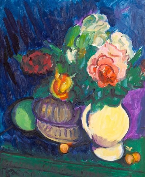 Still life with flowers by Matthew Arnold Bracy Smith