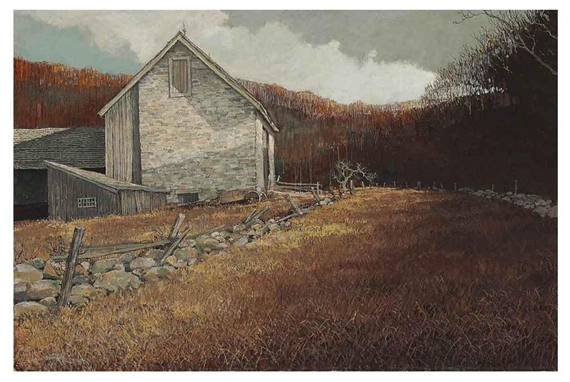 Stone Barn by Eric Sloane