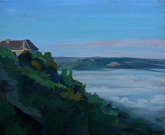 ABOVE CLOUDS IN VALLEY - Henry Gazan