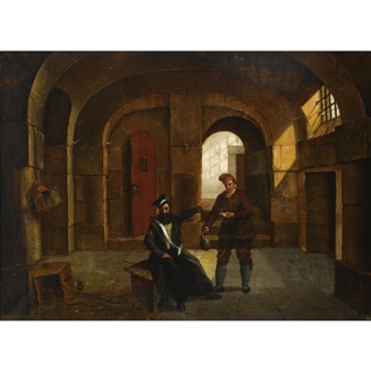 A RUSSIAN PRISONER REFUSING HIS DINNER - Willem Pluijm