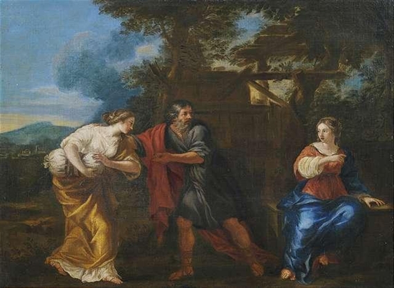 Loth and his daughters by Jacob van Oost