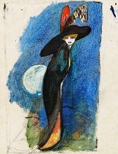 Woman's portrait by Kay Nielsen