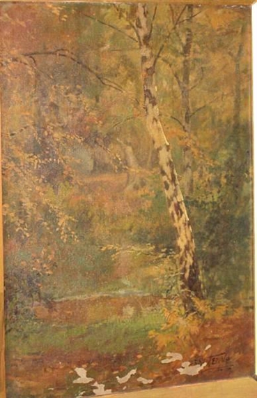 The Birch and Pool by Robert Scott Temple
