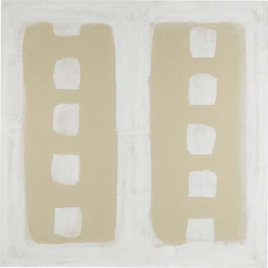 White Over Grey Wall Painting by Clay Ketter, 1995