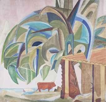 Paysage à l'étable