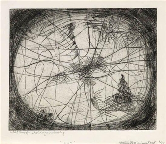 Two etchings: Out; Dawn - Stephen Dimitroff